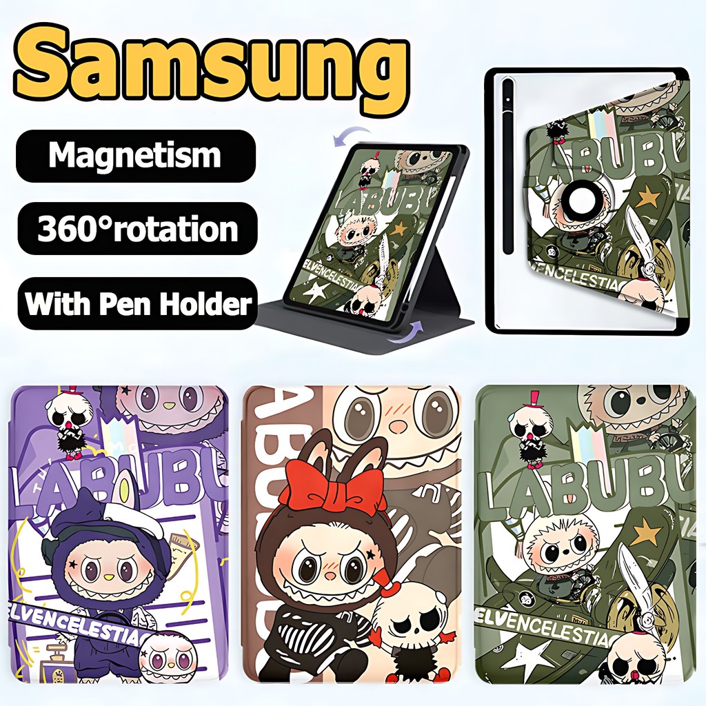 360°หมุนตั้ง/นอนได้ เคส Samsung Galaxy Tab S6 lite S7 S8 S9 S10+/S7FE ...
