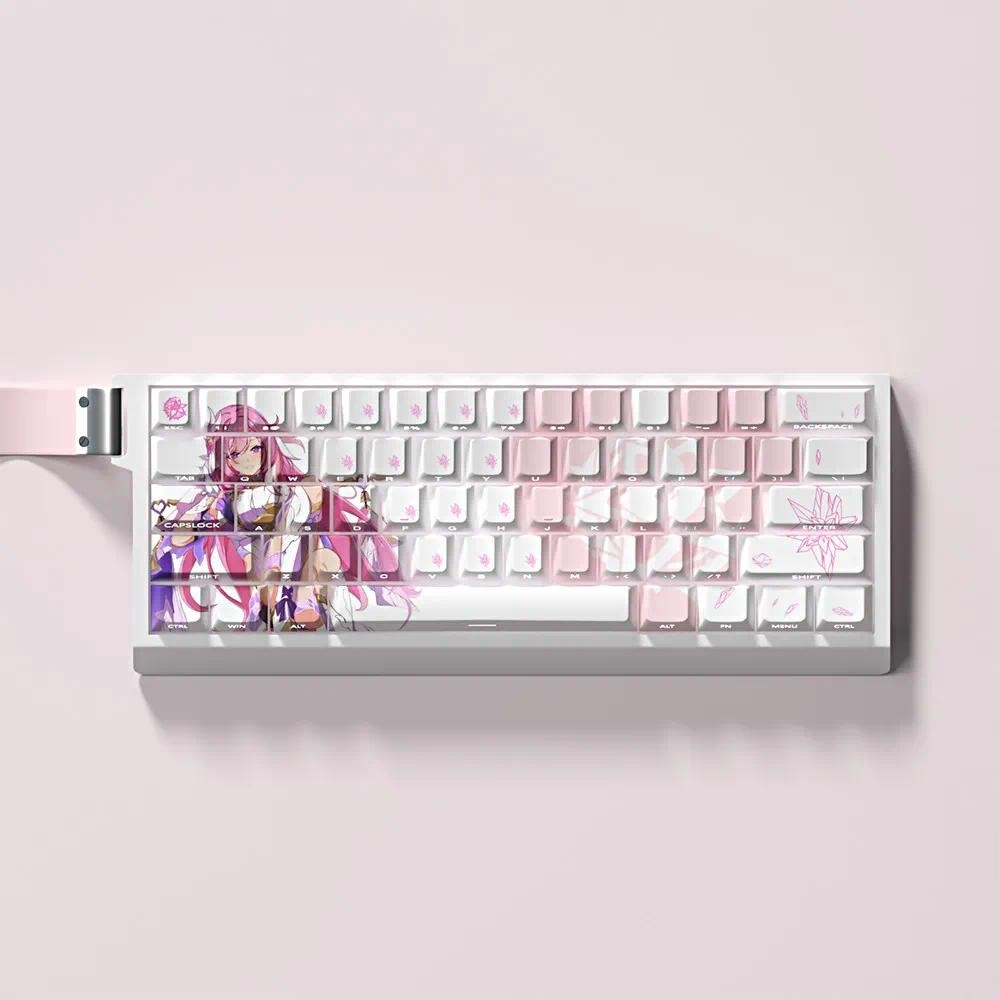 Elysia Keycap Cherry Profile PBT Letter Side-แกะสลักการส่งผ่านแสง ...