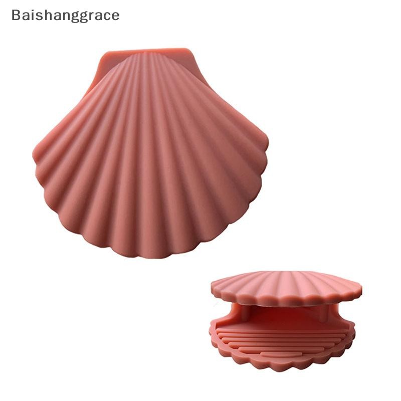Baishanggrace 2 ชิ้นซิลิโคน Anti-scald ถุงมือ Shell Shape ทนความร้อน ...