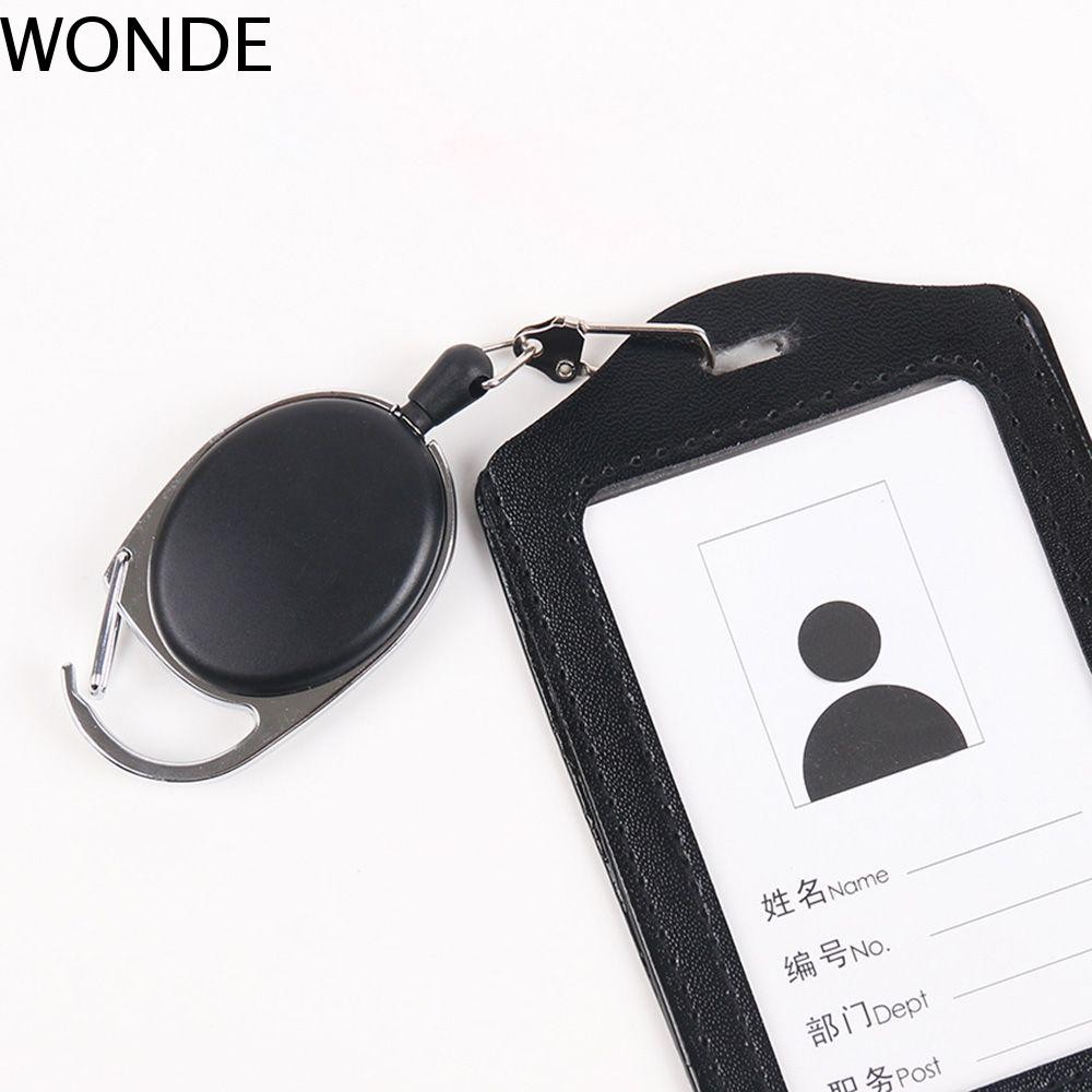 WONDE Badge Reel Tether Keeper สังกะสีอัลลอยด์คลิปโซ่เข็มขัด Recoil ...