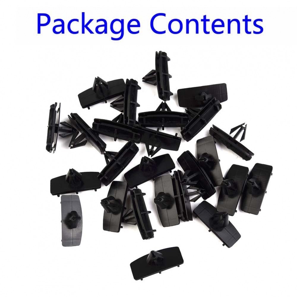 20x Universal 8mm Black Trim Clips – Push-Type Panel Retainers 77B For Fiat Ducato