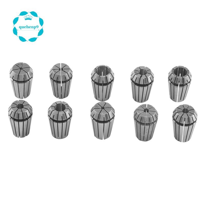 [quehenp9]10 ชิ้น ER20 Precision Spring Collet ชุดเครื่องกลึงกัด CNC ...
