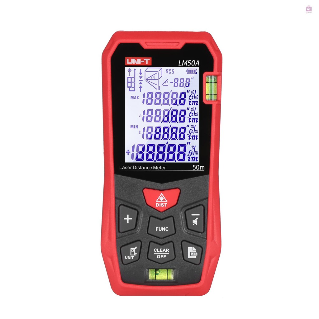 UNI-T Mute Function 99 Lm100a เลเซอร์วัดระยะทางระดับจอแสดงผล Lcd ปริมาณ ...