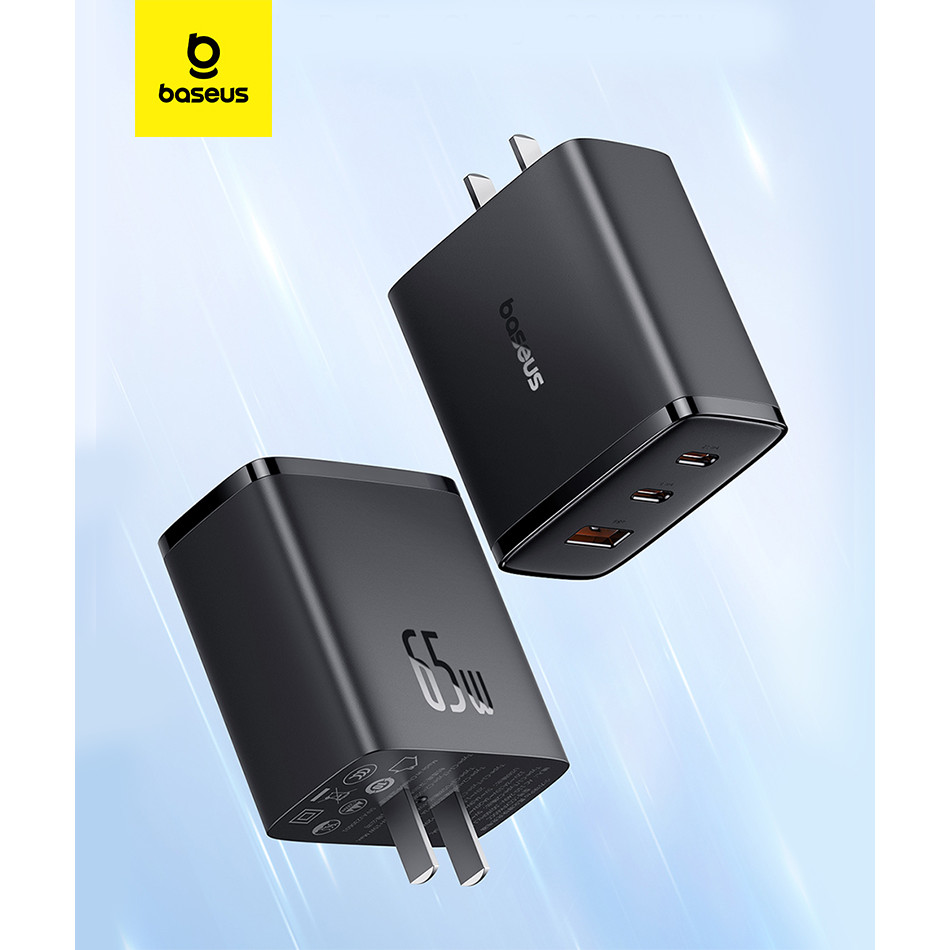 Baseus 65W Gallium Nitride Charger GaN พอร์ต Usb-c ชาร์จเร็ว PD แล็ปท็ ...