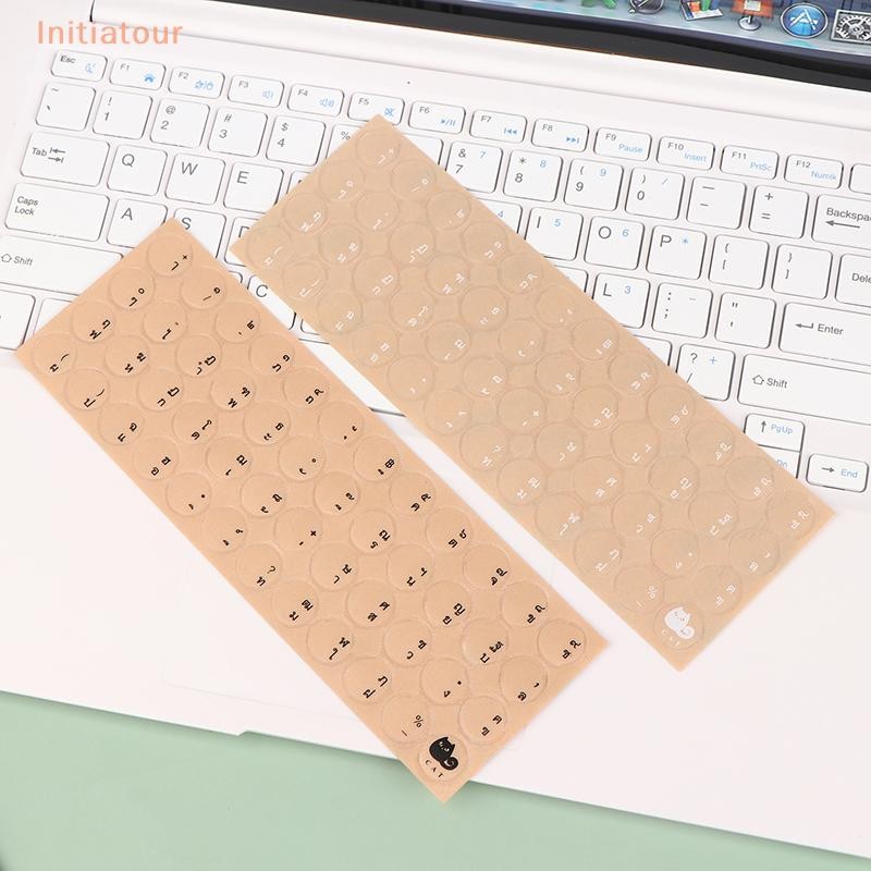 [Initiatour] สติ๊กเกอร์ใสทรงกลม PC Desktop Keyboard Matte Sticker Thai ...