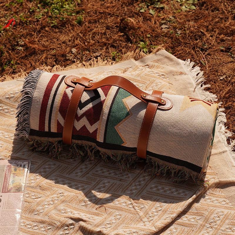 Jtth Tribal ผ้าห่มอินเดียพรมกลางแจ้ง Camping Picnic ผ้าห่ม Boho ตกแต่ง ...