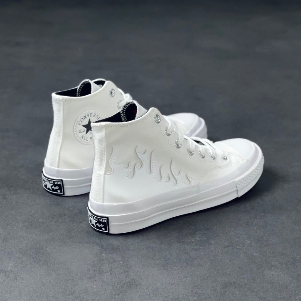 Chuck 70S White Flame Series รองเท้าผ้าใบอย่างเป็นทางการโปรโมชั่นระดับ ...