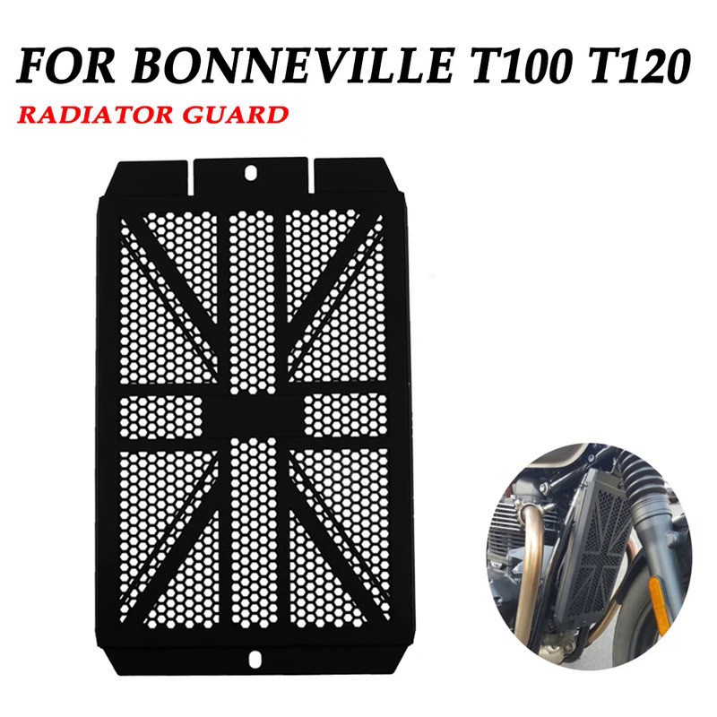 BTFWM Kühlerschutzgitter Für Triumph Thruxton 1200 & Speedmaster - Schwarz