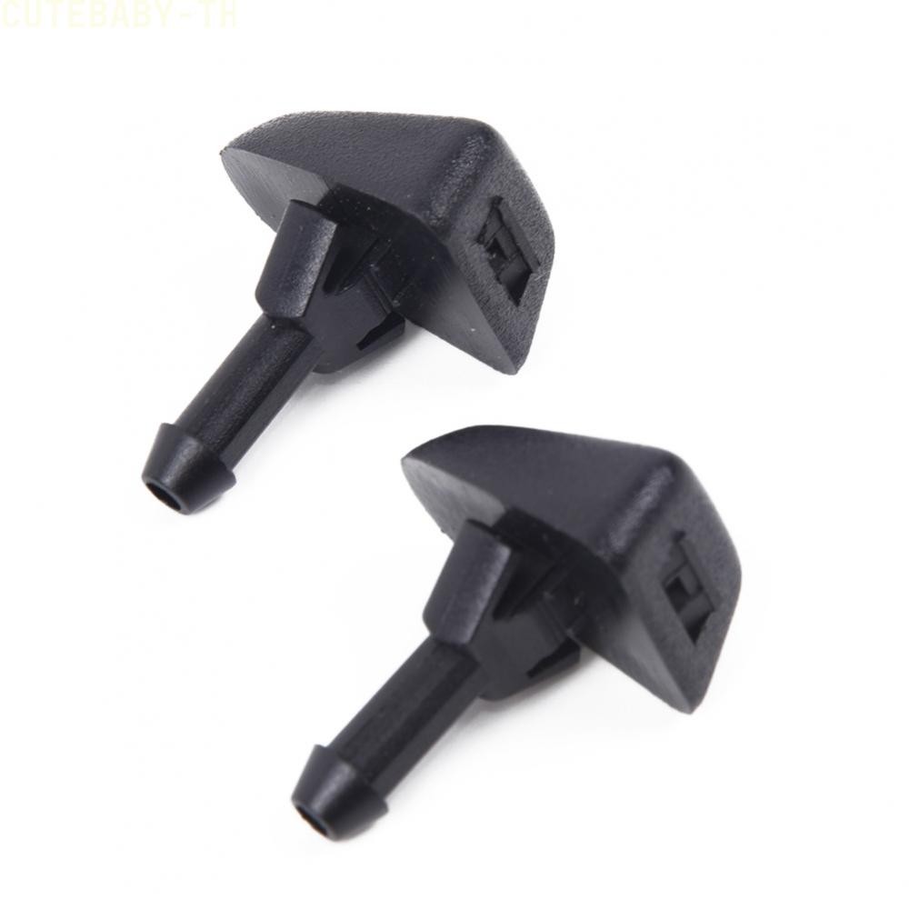 หัวฉีดเครื่องซักผ้า 2 ชิ้นชิ้นส่วนภายนอกสีดําสําหรับ Volvo S80 C70 XC90 ...