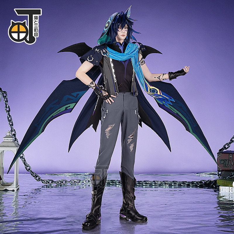 Sanmachi Genshin Impact COS server Ororon ชายค้างคาวชุดคอสเพลย์อะนิเมะ ...