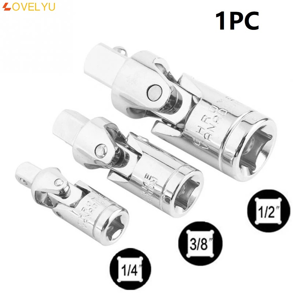 [LOVELYU] 1/4 3/8 1/2 Joint Set Ratchet Extension Bar Socket Swivel ...