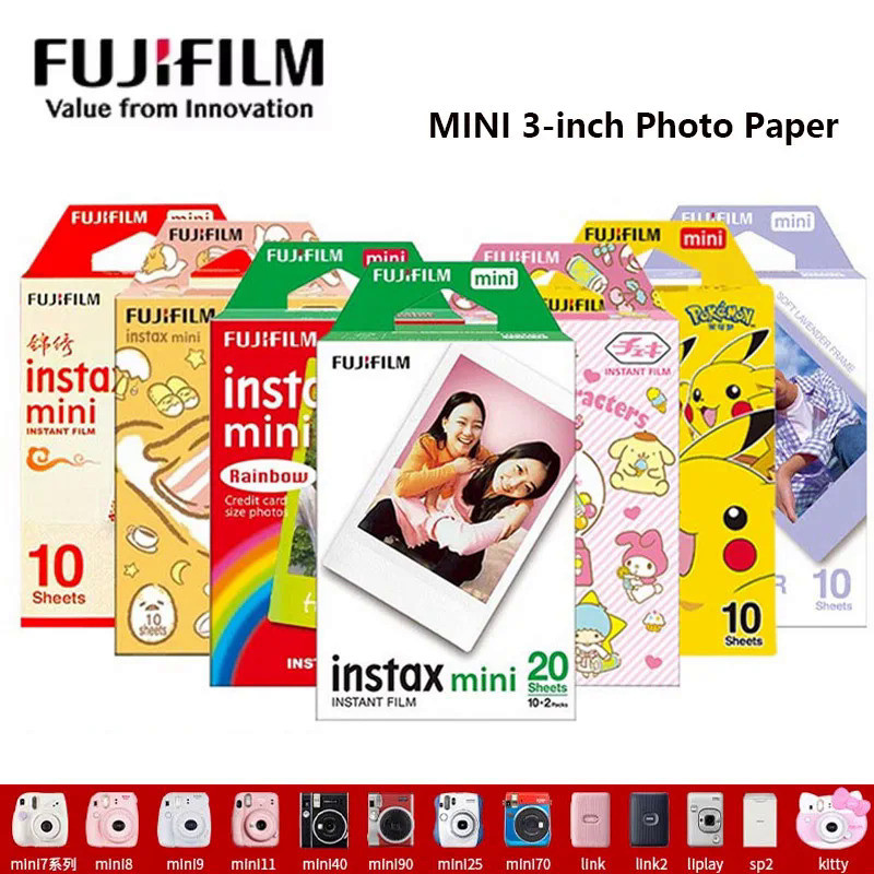 10 แผ่นFujifilm Instax Mini 11 ฟิล์มกระดาษสําหรับFuji Instax Mini 99 12 ...
