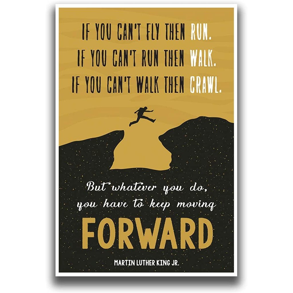โปสเตอร์ Keep Moving Forward โดย Dr. Martin Luther King Jr., ขนาด 18x12 ...