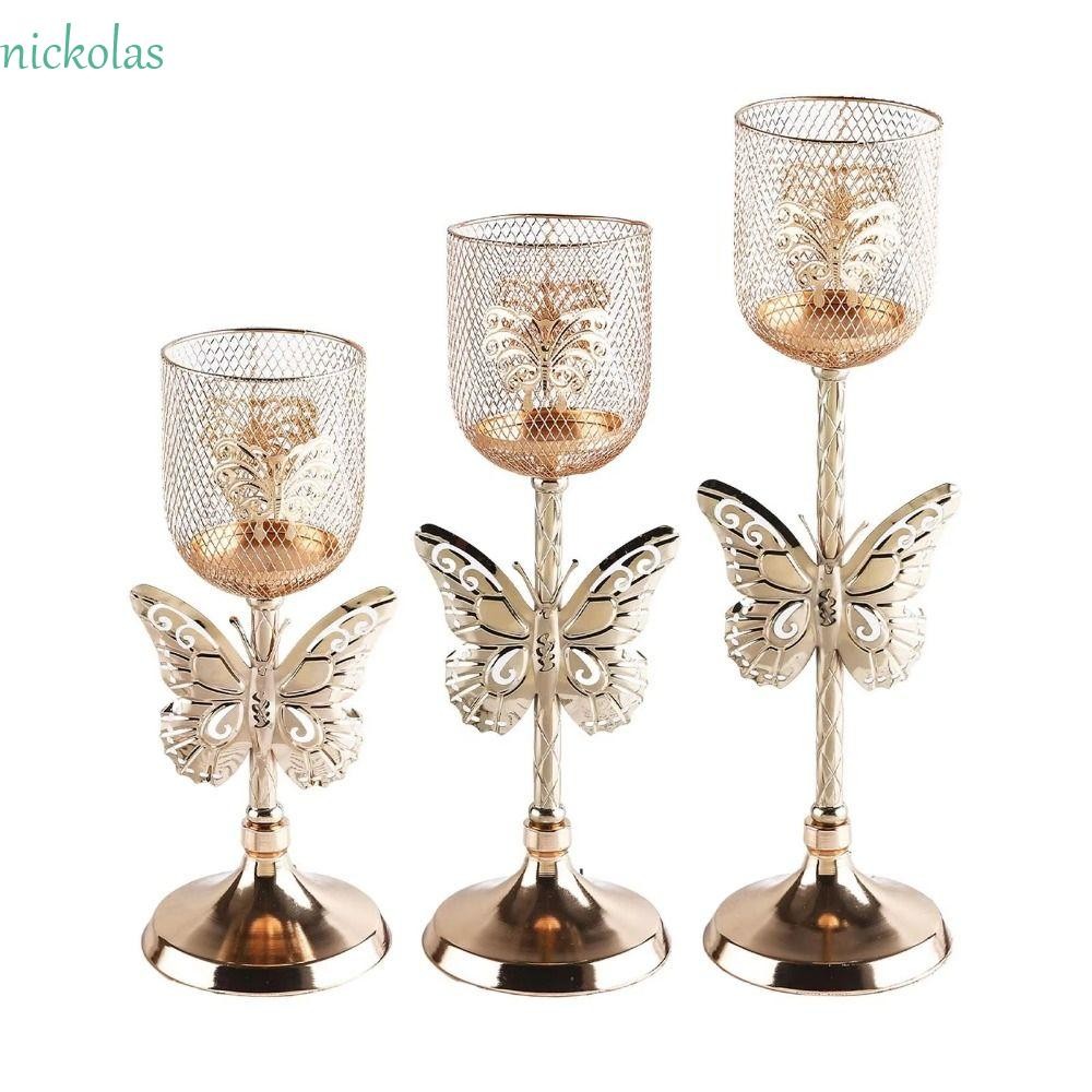 NICKOLAS คอลัมน์โรมันเชิงเทียน, Hollow Out เครื่องประดับโลหะเชิงเทียน ...