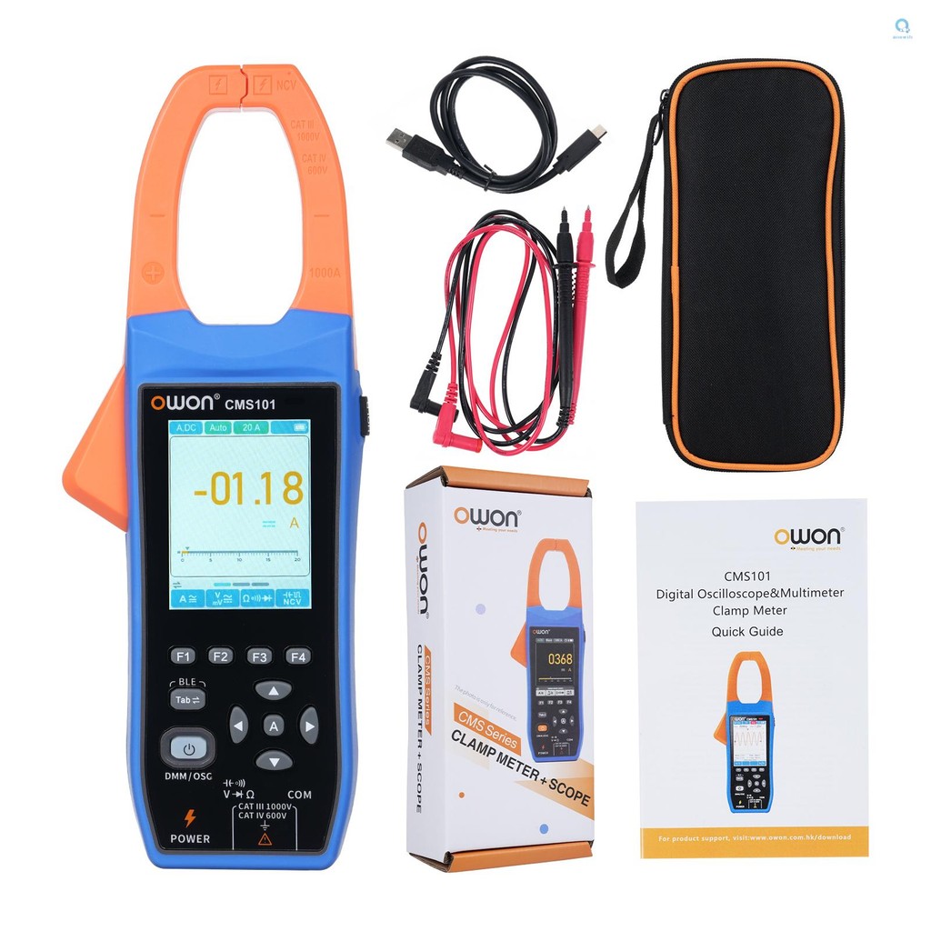 Owon Clamp 20000 Rms Bandwidth Ncv Ble 20000 Rms 1khz Ble Clamp Meter ...