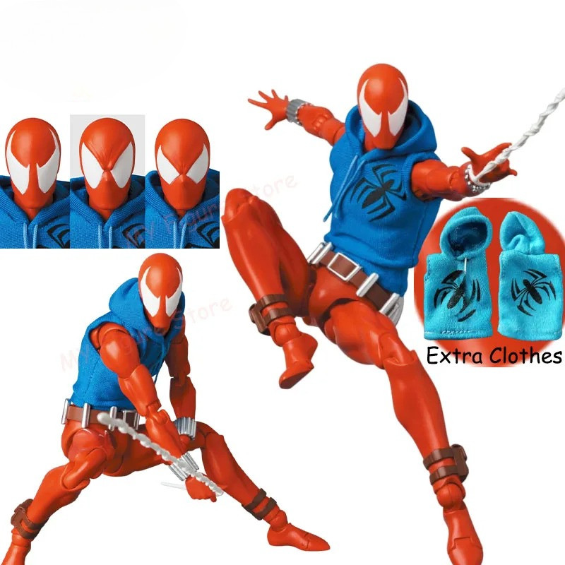 Ct Toys Scarlet Spider Action Figure Mafex 186 Ben Reily Figures
