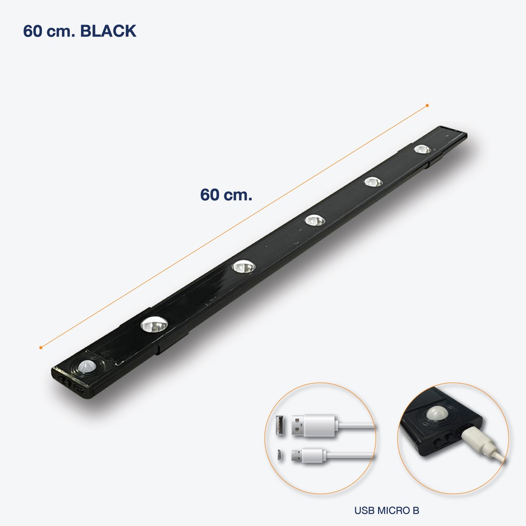 Looms ไฟ SENSOR ขนาด 60 ซม. สีดำ (60.5x1x4 ซม.) แบรนด์ LOOMS | Shopee ...