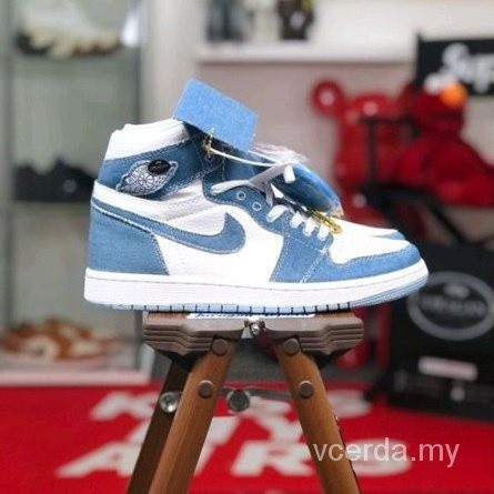 Mslg Air Jordan Retro High Og Denim Irhh Shopee Thailand