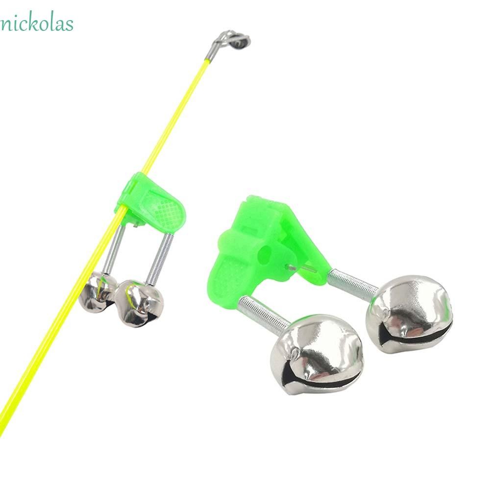 NICKOLAS Twin Spiral Bells Indicator กลางแจ้งคลิป Bells แหวน Rod Clamp ...