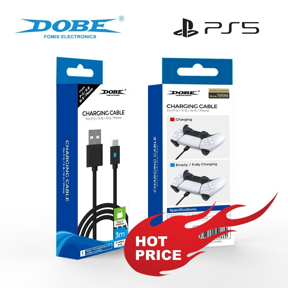 Dobe PS5 & Xbox Series Data Cable (PS5 Charging Cable)(Xbox Series ...