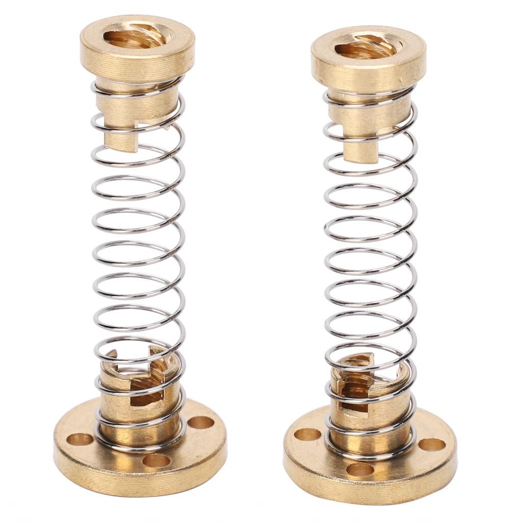 ช่องว่างกำจัดน็อต T8 anti - backlash Spring Brass สำหรับเครื่องพิมพ์ 3 ...