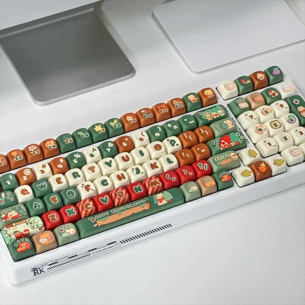 Gingerbread Man Keycap MOA โปรไฟล์ PBT ห้าด้าน Dye Sublimation Keycaps ...