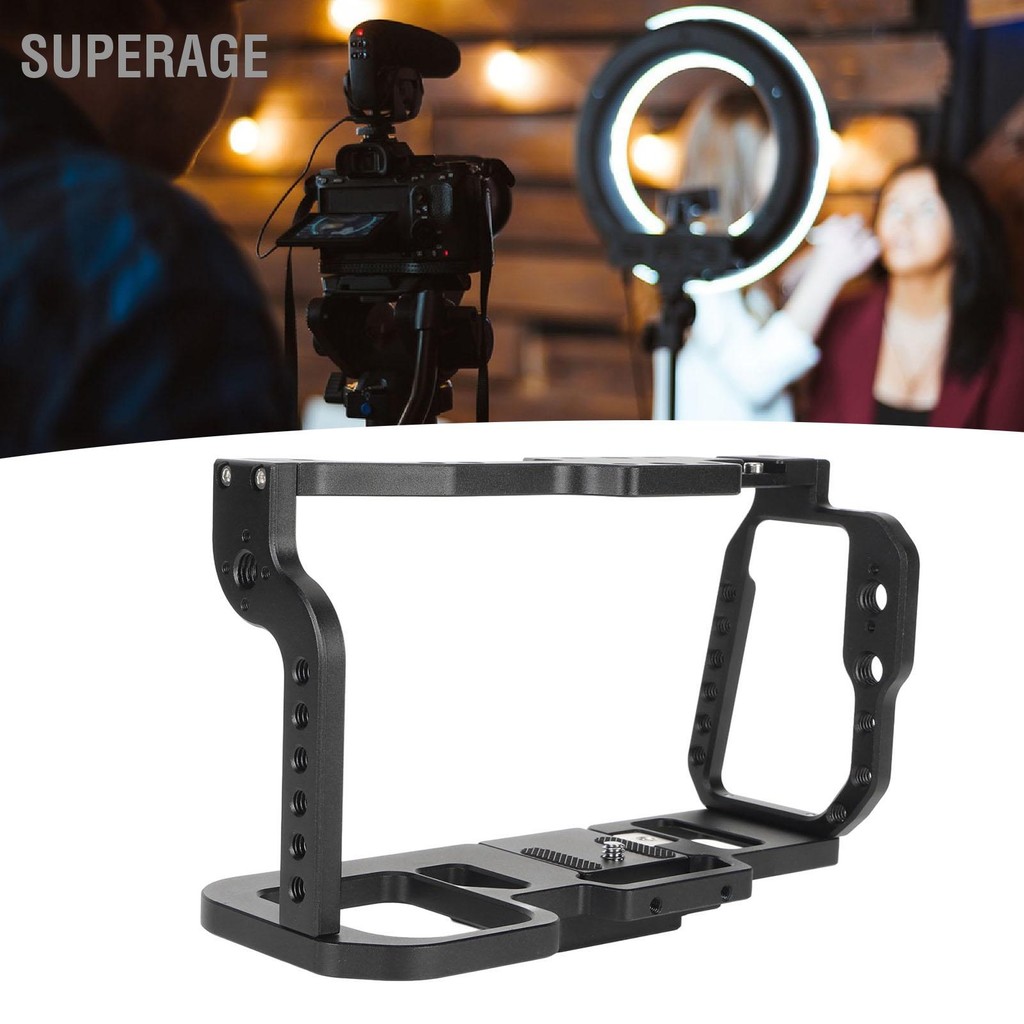 Complete Beschermkooi Voor Blackmagic Pocket Cinema Camera 4K & 6K – Aluminium – Met NAVO-rail, Koude Schoen En Meerdere Montagegaten – Licht En Robuust