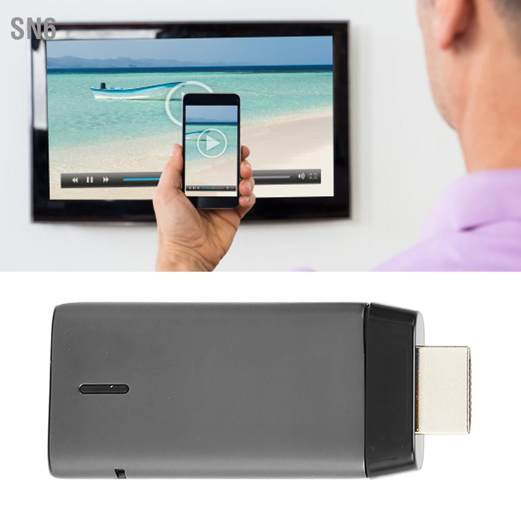 SN6 WiFi Display Dongle Adapter 2.4G 5G Dual Band HD อินเทอร์เฟซ ...