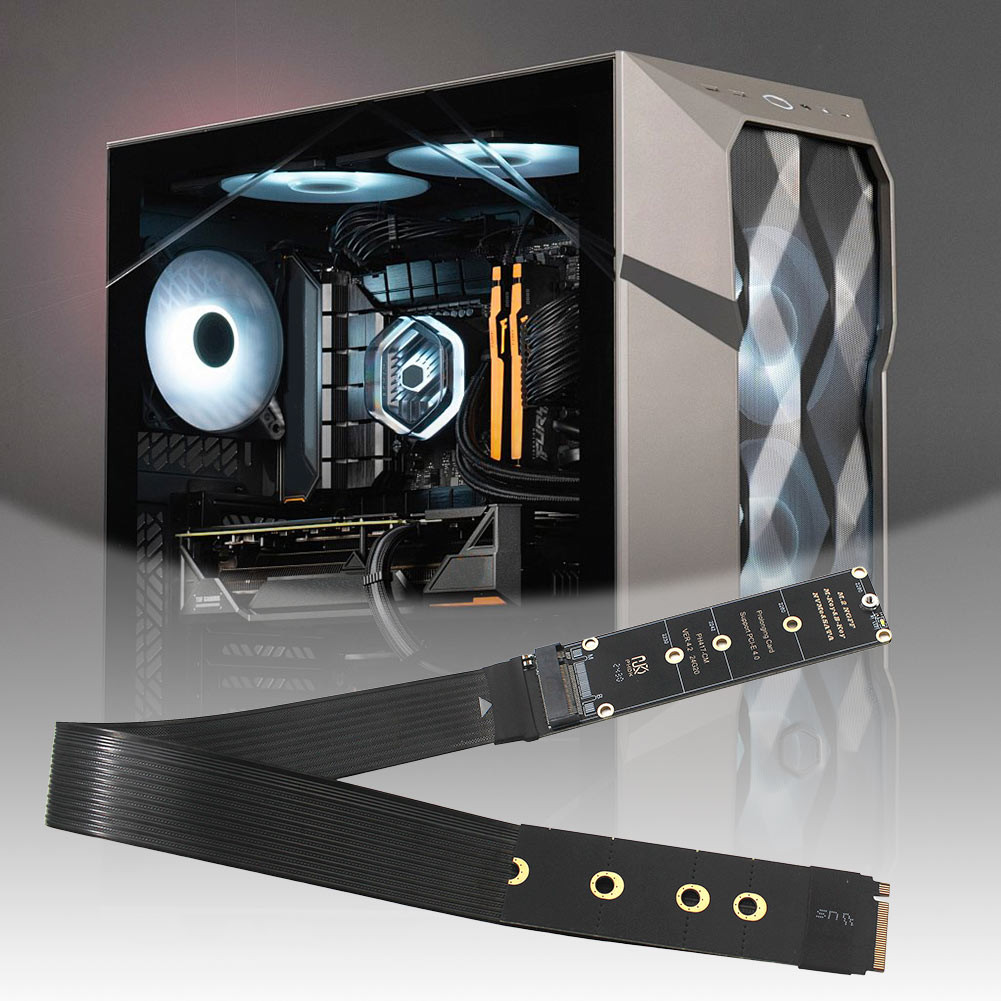 M.2 NVME NGFF M-Key SSD Extension Cable M.2 NVME Extender Solid Drive ...