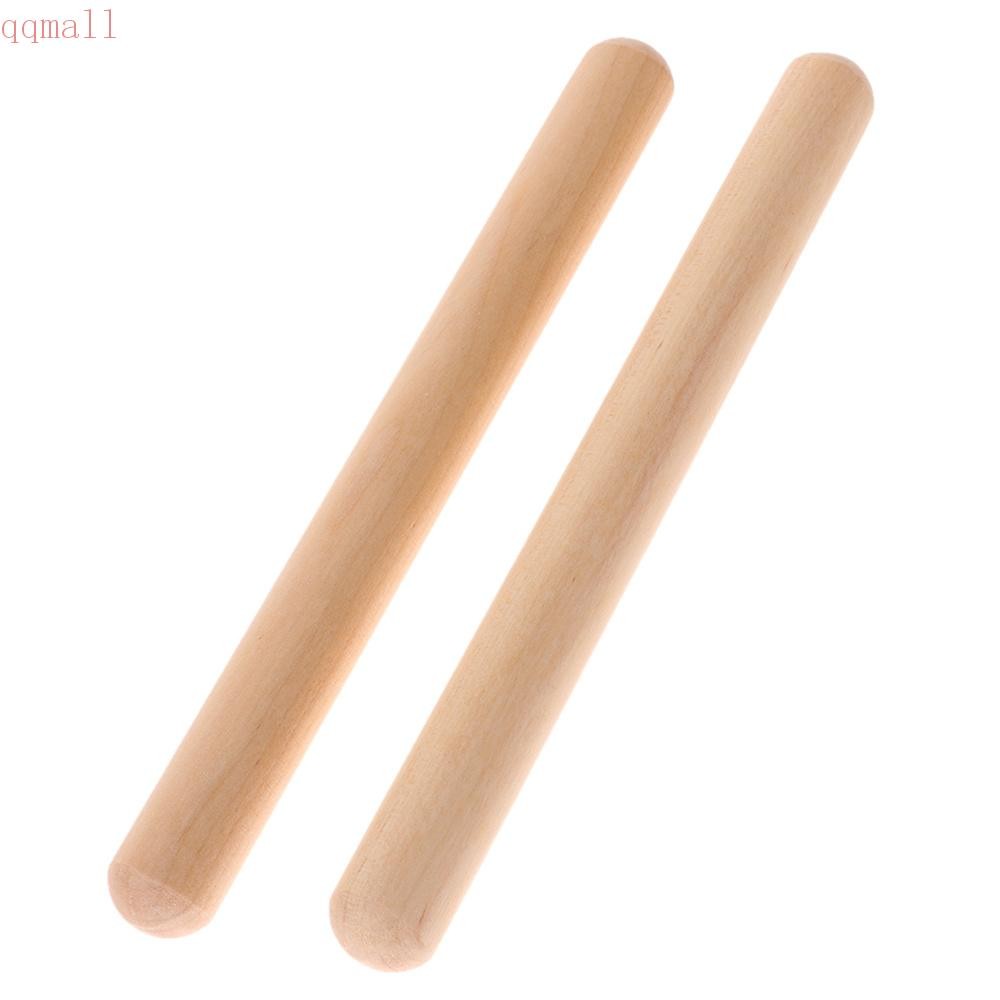 QQMALL Rhythm Sticks เด็กคลาสสิก Claves Percussion Instrument Rhythm ...
