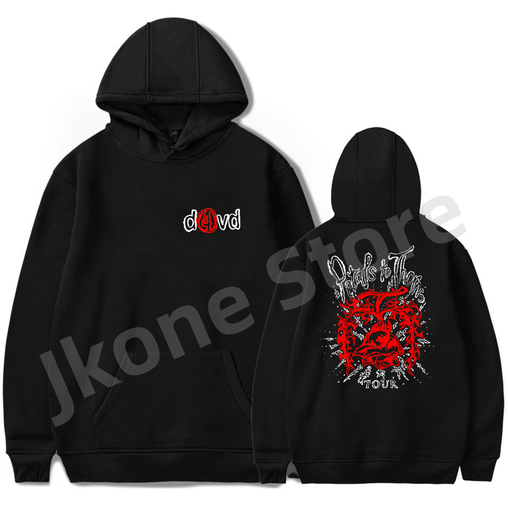 D4vd Hoodies กลีบหนามอัลบั้ม Tour Merch ผู้หญิงแฟชั่นเสื้อลําลอง ...