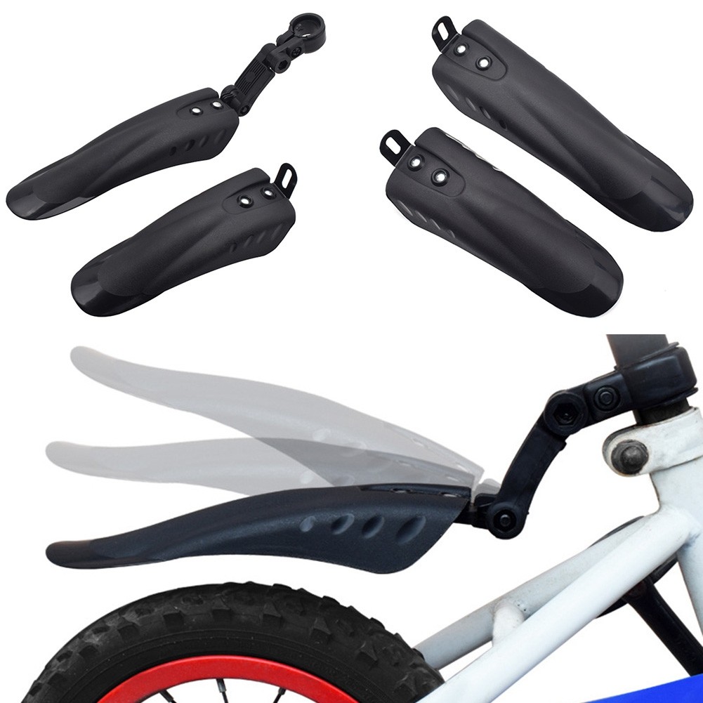 [LSAR] Kids Bike Mudguards PVC Plastic Front & Rear Fender Kit For 12 ...