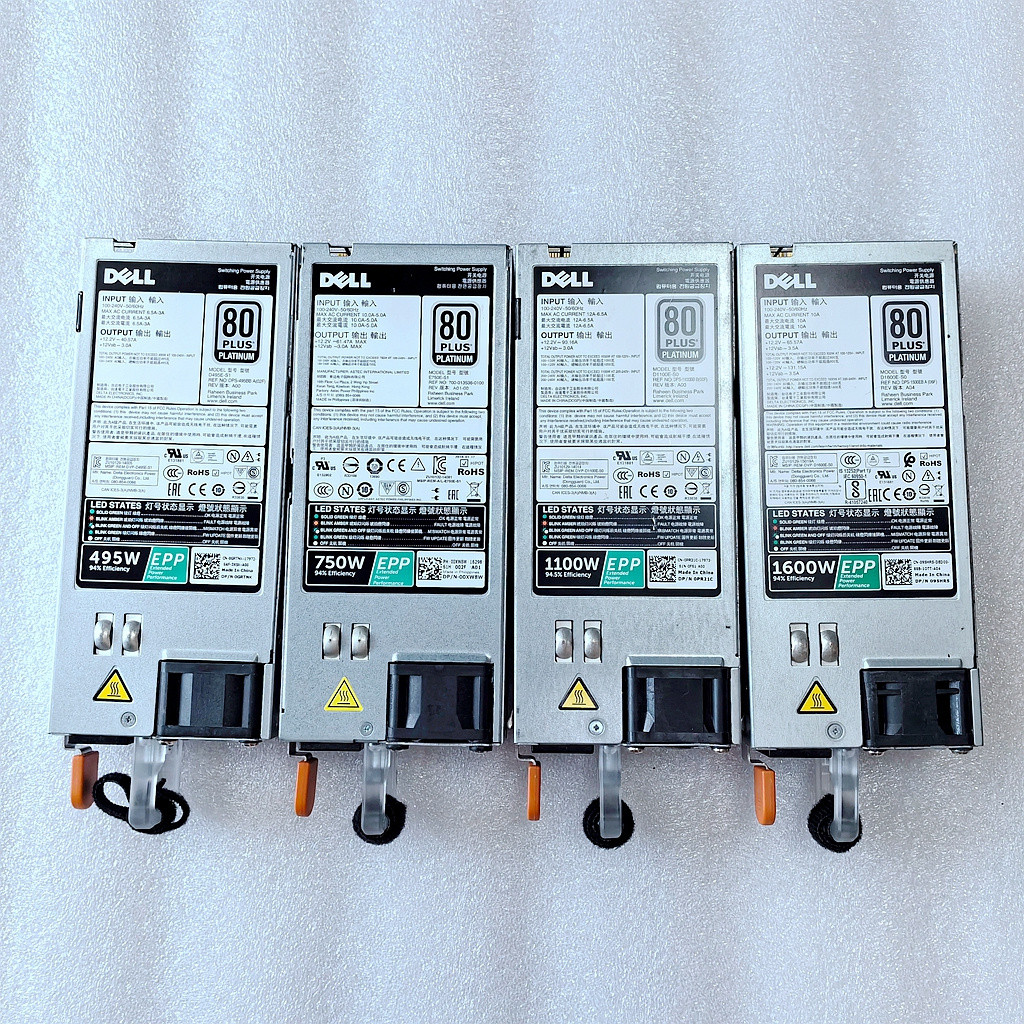 DELL R630 R730 R730XD T430 T630 R740 PSU EPP 495W 750W 1100W 1600W ...