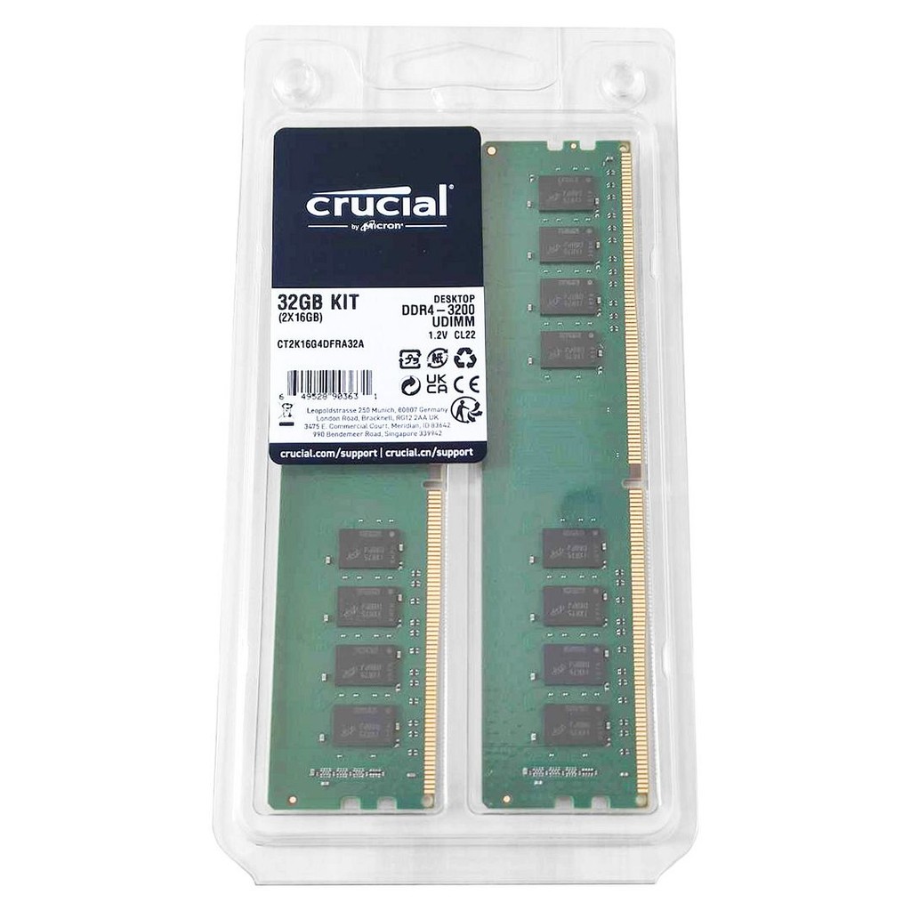 Crucial DDR4-2133 16GBx2枚組 32GB メモリ crucial 32GB (16GBx2