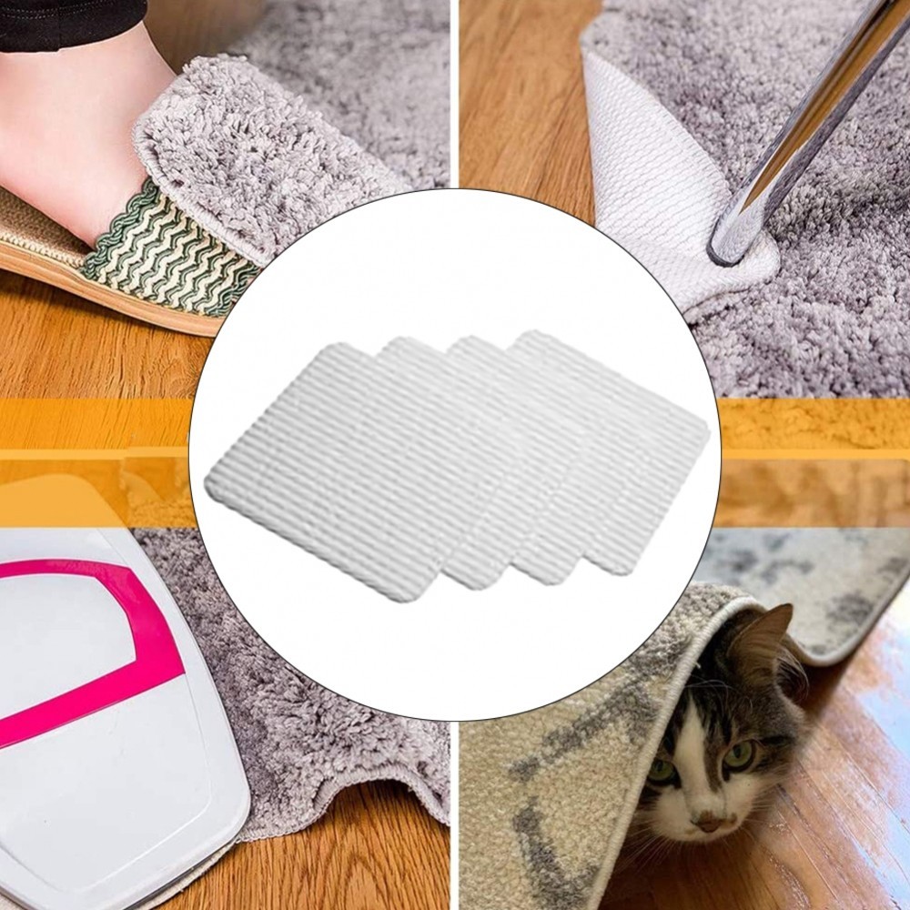 Anti Curling Rug Pad เอฟเฟกต์กาวลื่นจับดูดรูขุมขน | Shopee Thailand