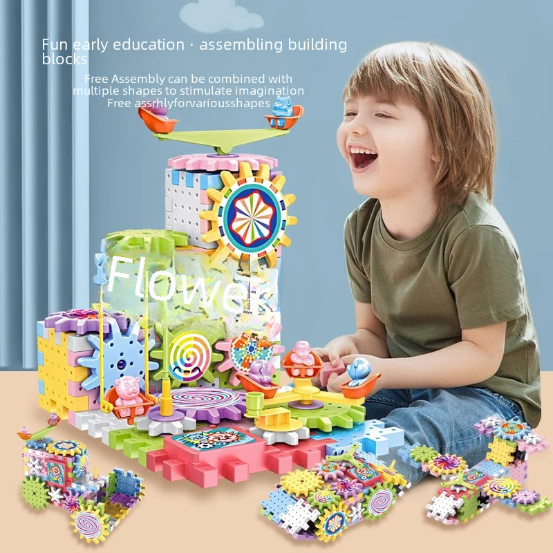 Mechanical Gear STEM Building Set for Ages 3+