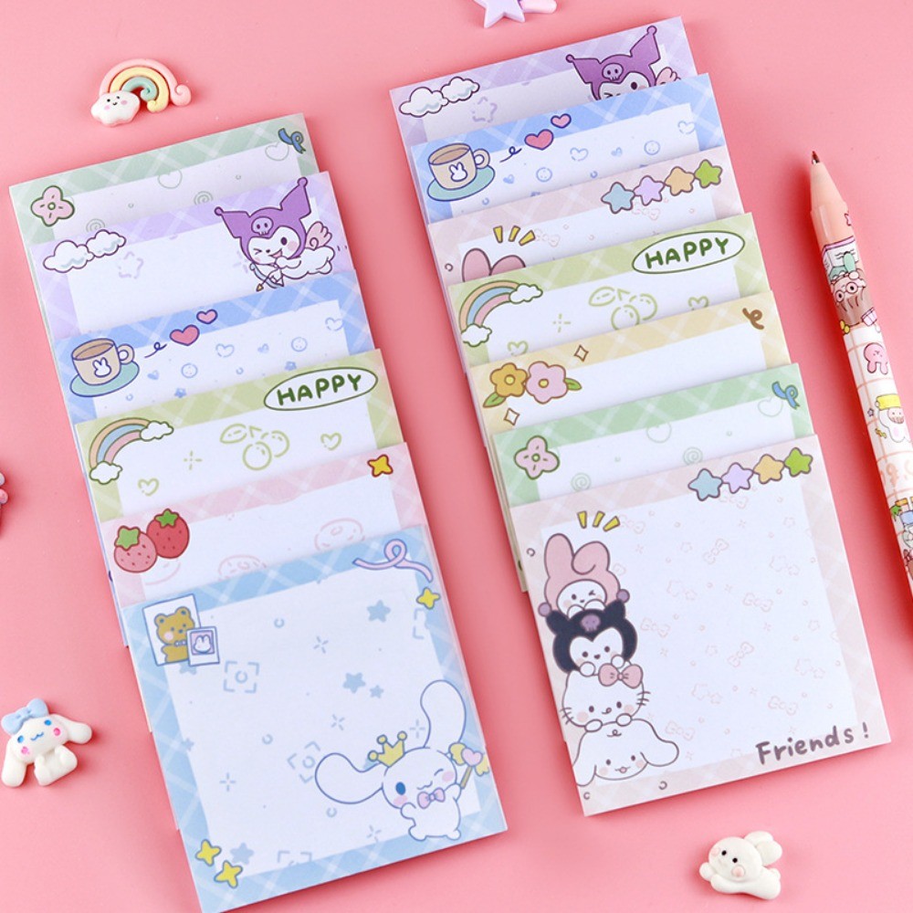 Sticky Notepad Sticky Note น่ารักการ์ตูนสาว Strong Stickness นักเรียน ...