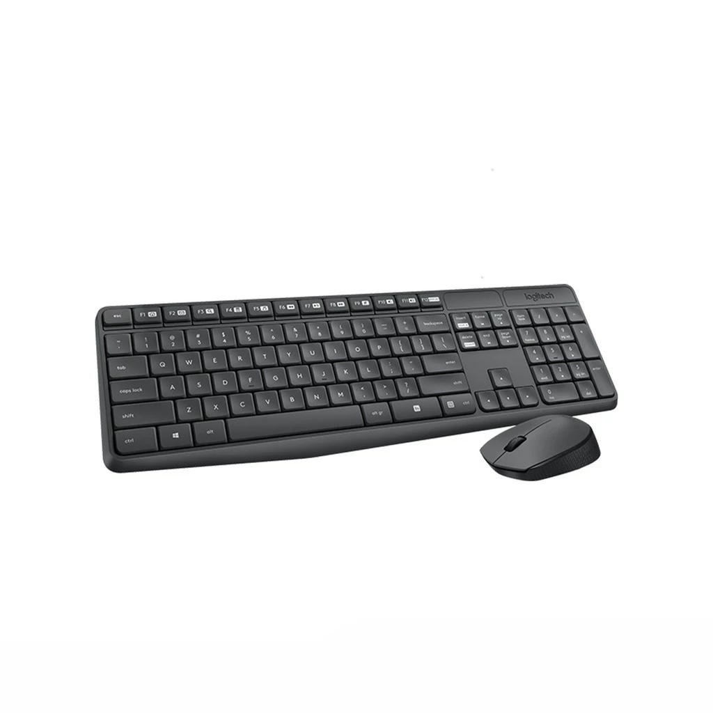 LOGITECH MK235 ชุดคีย์บอร์ดและเมาส์ไร้สาย ขนาดมาตรฐาน ภาษาไทย/อังกฤษ ทนทาน ใช้งานง่าย