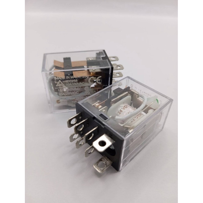 สั่งเลย! Ly2n relay รีเลย์ 12v 24v 220v ac dc แบรนด์แท้ ฐานรีเลย์ Ly2 ...