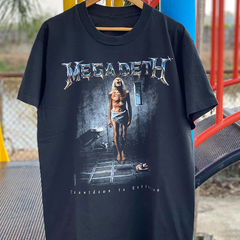 T-shirt Megadeth Simpson – 100% Coton, Taille S à 5XL – Neuf Avec étiquettes