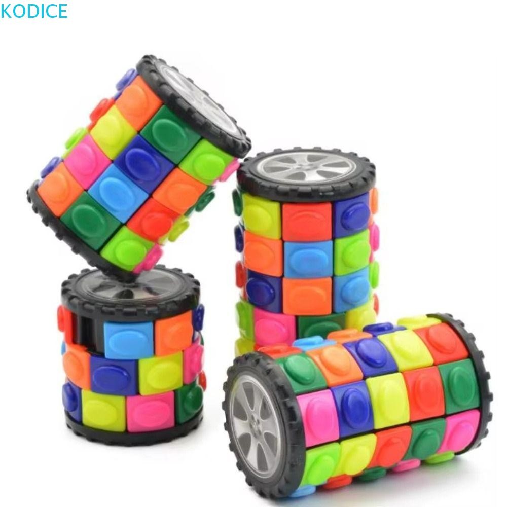 KODICE 3D กระบอกหมุน Magic Cube, Magic Blocks ทรงกระบอก 3D Corn Cube ...