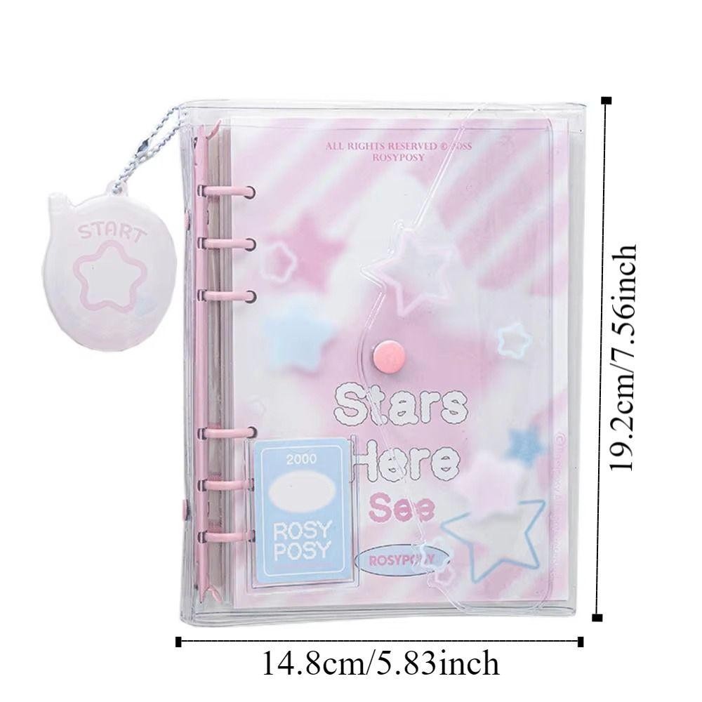 WMES1ZA สมุดโน๊ตแบบหลวม, ปุ่ม Snap Notepad ปฏิบัติ Star Diary Book ...