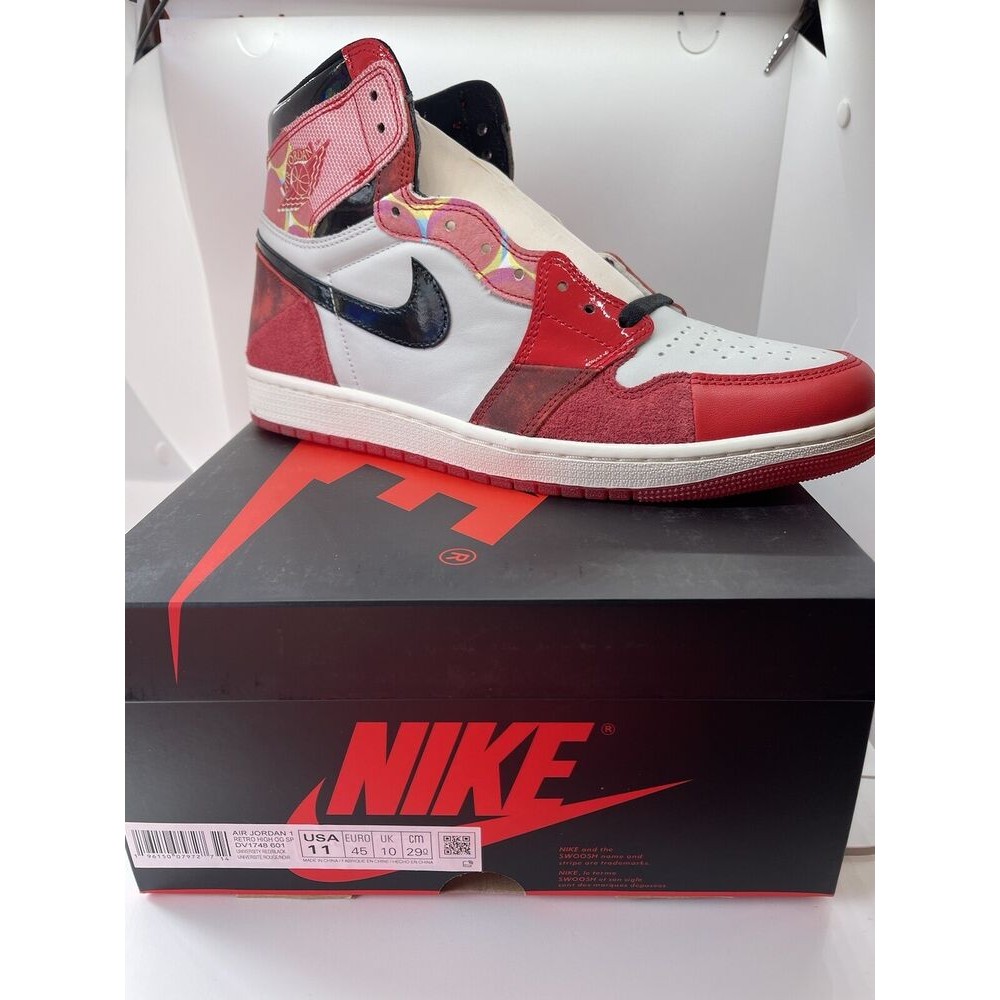 Nike Air Jordan 1 High OG SP Spiderman NEXT CHAPTER Men DV1748-601 ใหม่ ...