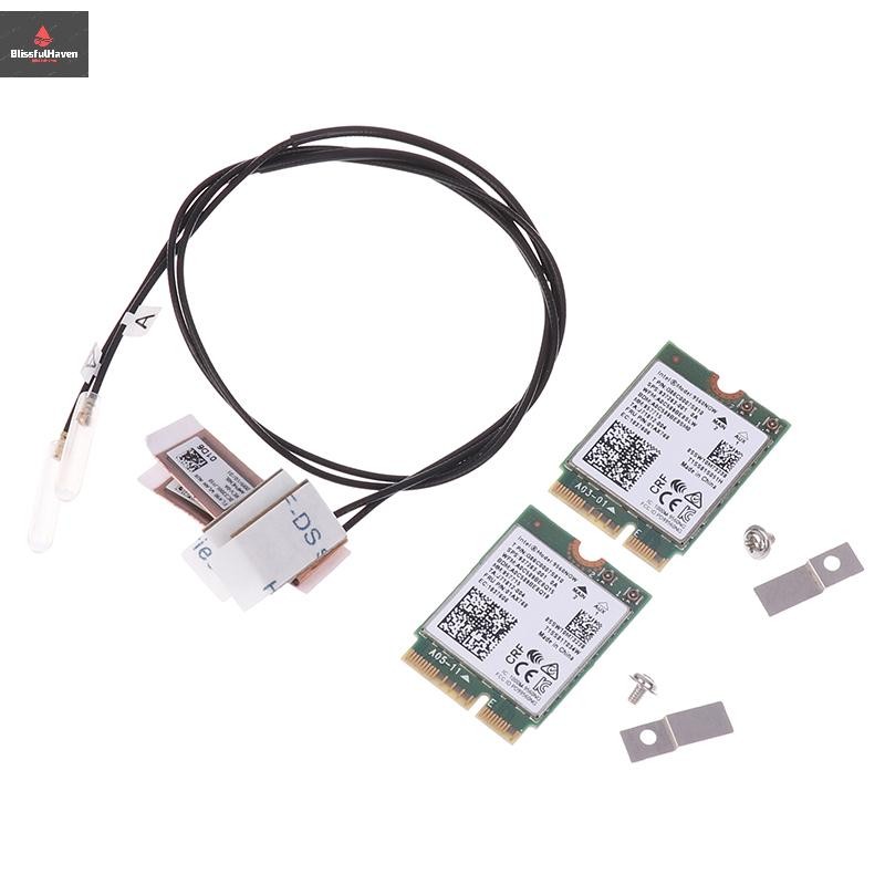 Cod 9560NGW การ์ด WiFi+เสาอากาศ 1733Mbps ไร้สาย AC 9560 Dual Band 2.4G ...