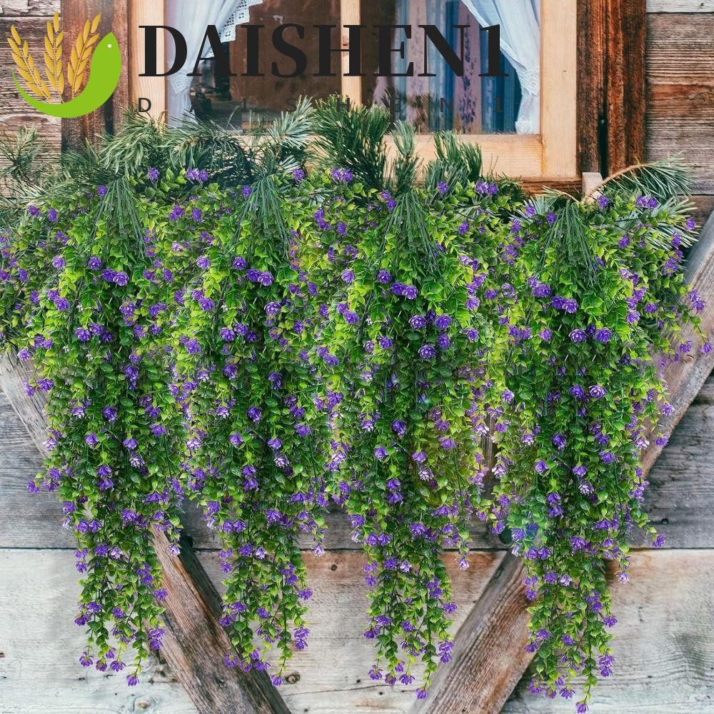 DAISHEN1 ดอกไม้พลาสติกเทียม 2 ชิ้น, Yugali จําลองแขวน Vine พืช, ของขวัญ ...