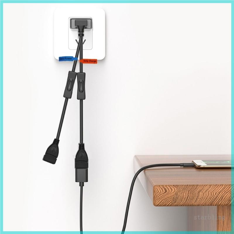 Star USB 2 0 Y Splitter Hub Adapter Cable 2 Female to 1 Male Data ...