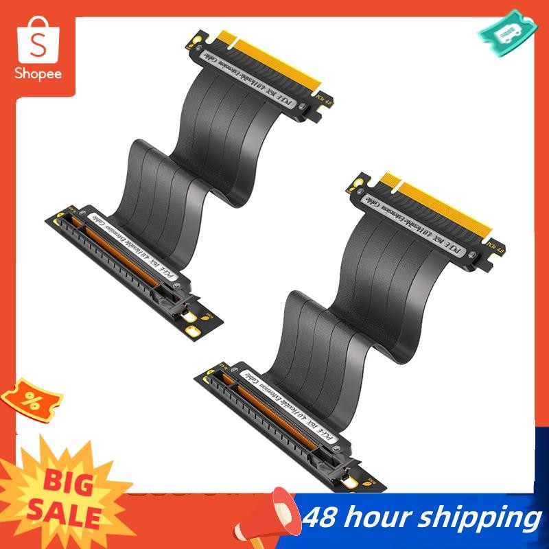 พร้อมสต็อก PCIE 4.0 16X Extension Cable, 64GBS ความเร็วสูง GPU Riser ...