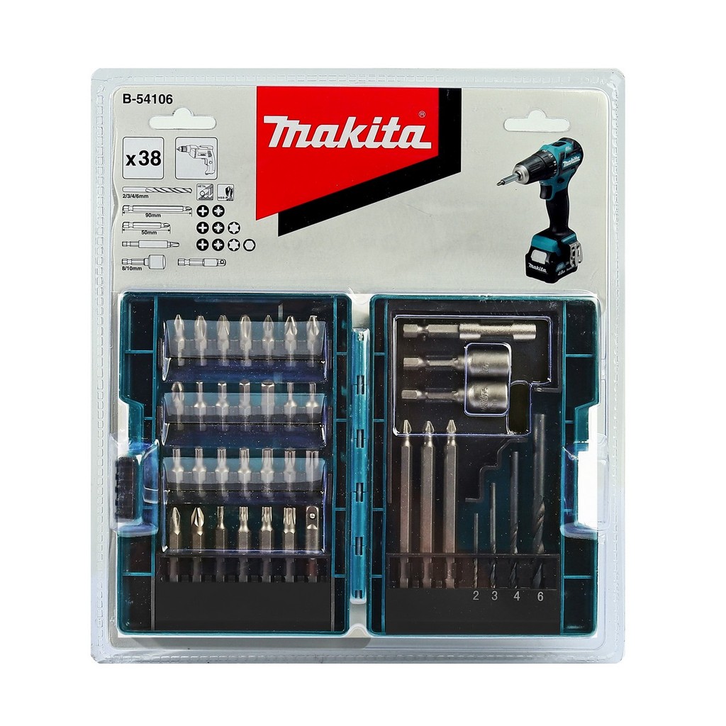 ชุดดอกไขควง มากีต้า (MAKITA) รุ่น B-54106 จำนวน 38 ชิ้น/ชุด บรรจุใน ...