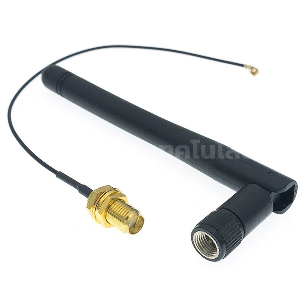 CB666 เสาอากาศ 2.4G WIFI module with IPEX to SMA Female external ...