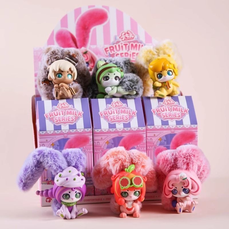 【OMG】 cup rabbit Rabbit fragrant fruit milk series blind box กล่องตาบอด ...
